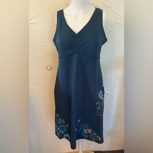 Aventura  Organic Cotton Blend Sleeveless Dress w/Embroidery Detail SZ M